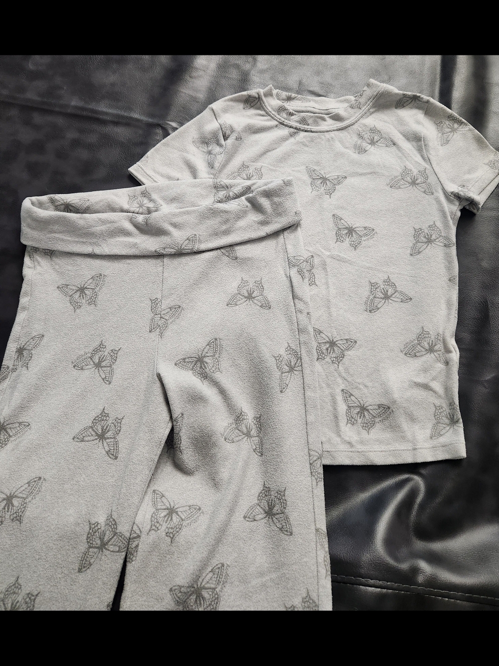 Hollister Gray Butterfly Pajama Set